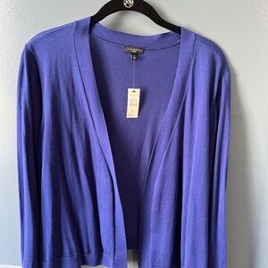 Talbots XL Royal Blue shrug sweater